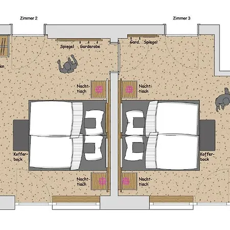 דירה Gaestehaus Alpengruss *